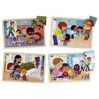 Lot de 4 puzzles - Je prends soin des autres offre spéciale - Nathan