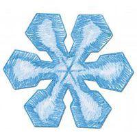 Ensemble 12 pochoirs géants flocons 230 x 200 mm - Image 2