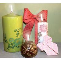 Lot de 4 transferts fantaisie couleurs pour bougie thumbnail image 2