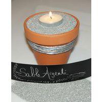 Pot de 100 g de sable coloré - argent - Image 2