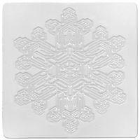 Lot 6 plaques relief flocons de différentes formes 17,5 x 17,5 cm. thumbnail image 4