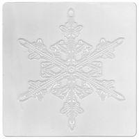 Lot 6 plaques relief flocons de différentes formes 17,5 x 17,5 cm. thumbnail image 5
