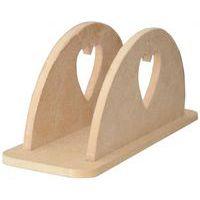 Porte-serviette médium bois - coeur thumbnail image 2