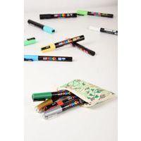 Set 8 marqueurs Posca pailletés pointe conique fine 1.5 mm - Image 2