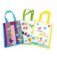 Lot 6 sacs shopping coton en couleurs assorties 30x23 cm - Image 2