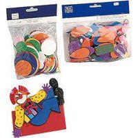 Sachet 200 rondelles différents diamètres caoutchouc mousse, couleurs assorties - Image 2