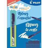 Stylo roller FriXion ball Pilot pointe 0.7 mm - noir thumbnail image 2