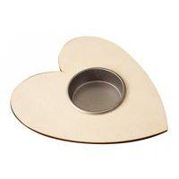 Bougeoir forme cœur avec support bougie - Image 2