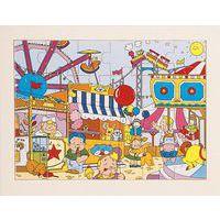 Lot de 4 puzzles 'Les loisirs' de 24 pièces en bois. thumbnail image 11