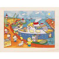 Lot de 4 puzzles 'Les transports' de 35 pièces en bois. thumbnail image 10