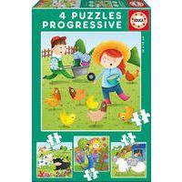Puzzles progressifs les animaux de la ferme thumbnail image 2