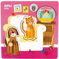 Lot de 3 puzzles encastrement les animaux thumbnail image 3