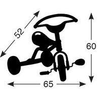 Tricycle à plateforme avec pédales selle à poignée, 33 cm thumbnail image 2
