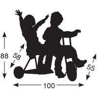 Tandem à plate-forme hauteur de selle 39.5 cm - Image 2