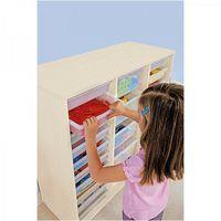 Meuble haut 20 bacs incolores - Teinte Bouleau - Image 2