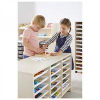 Meuble bas 18 plateaux blancs - Teinte Bouleau thumbnail image 2