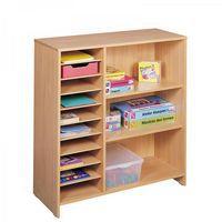 Meuble haut à cases et à étagères hêtre MobiNathan - Image 2