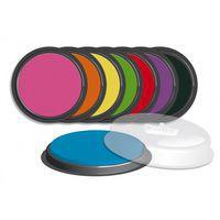 Ensemble de 8 tampons encreurs géants Ø 88 mm en couleurs assorties - Image 2