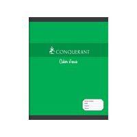 CONQUERANT Cahier d'Essais 17x22cm Grands Carreaux Seyès 96 Pages Agrafées Couverture Carte Coloris Assortis thumbnail image 5
