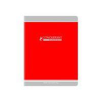 CONQUERANT Cahier Classique 17x22cm Grands Carreaux Seyès 96 Pages Agrafées Couverture Carte Recyclée Coloris thumbnail image 3