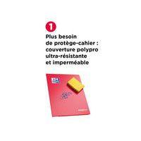 OXFORD Cahier EasyBook 17x22cm Grands Carreaux Seyès 96 Pages Agrafées Couverture Polypro Vert thumbnail image 4