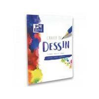OXFORD Cahier Dessin 24x32cm Réglure Unie Blanche 32 Pages Agrafées Couverture Polypro Colorée - Image 2