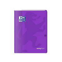 OXFORD Cahier EasyBook 24x32cm Grands Carreaux Seyès 96 Pages Agrafées Couverture Polypro Violet thumbnail image 3