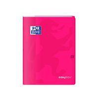 OXFORD Cahier EasyBook 24x32cm Grands Carreaux Seyès 96 Pages Agrafées Couverture Polypro Rose - Image 3