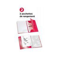 OXFORD Cahier EasyBook 24x32cm Grands Carreaux Seyès 96 Pages Agrafées Couverture Polypro Rose thumbnail image 5