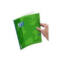 OXFORD Cahier OpenFlex 24x32 Grands Carreaux Seyès 96 Pages Agrafées Couverture Polypro Vert thumbnail image 2