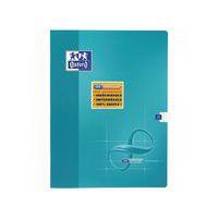 OXFORD Cahier Infinium 24x32cm Grands Carreaux Seyès 96 Pages Agrafées Couverture Synthétique Coloris Assortis - Image 3