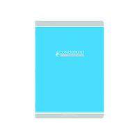 CONQUERANT Cahier Classique A4 Grands Carreaux Seyès 48 Pages Agrafées Couverture Carte Recyclée Coloris Assor - Image 2