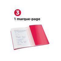 OXFORD Cahier EasyBook A4 Grands Carreaux Seyès 96 Pages Agrafées Couverture Polypro Rouge thumbnail image 4