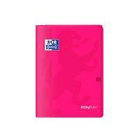 OXFORD Cahier EasyBook A4 Grands Carreaux Seyès 96 Pages Agrafées Couverture Polypro Rose thumbnail image 3