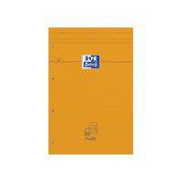 OXFORD Bloc-Notes Audit Perforé Orange A4+ Réglure 'Audit' 80 Feuilles Agrafées Couverture Carte Enduite Orang thumbnail image 5