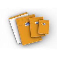OXFORD Bloc-Notes Orange A4 Petits Carreaux 5mm 80 Feuilles Agrafées Couverture Carte Enduite Orange - Image 3