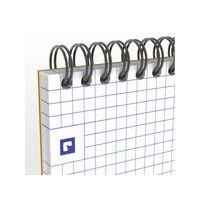 OXFORD Bloc-Notes Perforé Orange A4+ Petits Carreaux 5mm 80 Feuilles Reliure Intégrale Couverture Carte Enduit - Image 4