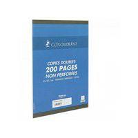 CONQUERANT Copies Doubles Non Perforées A4 Grands Carreaux Seyès 200 Pages Sous Film Blanches - Image 4