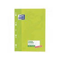 OXFORD Copies Doubles A4 Petits Carreaux 5mm Margés 200 Pages Etui Carte Vert thumbnail image 3