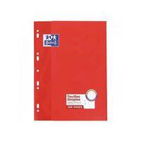 OXFORD Feuilles Simples A4 Grands Carreaux Seyès 200 Pages Etui Carte Rouge thumbnail image 2