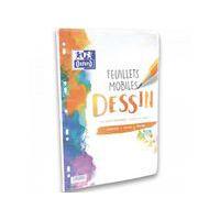 OXFORD Feuilles Simples Dessins A4 Réglure Unie Blanche 100 Pages Sous Film - Image 3