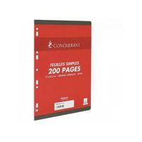 CONQUERANT Feuilles Simples A4 Grands Carreaux Seyès 200 Pages Sous Film Blanches - Image 3