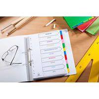 Intercalaires Neutres A4 12 Positions Carte Epaisseur 170g Blanc - Image 2