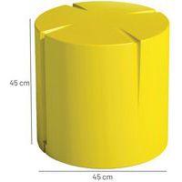 Pouf rond Connexio - jaune thumbnail image 4