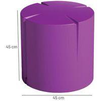 Pouf rond Connexio - violet thumbnail image 4