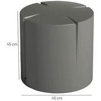 Pouf rond Connexio - gris quartz thumbnail image 3