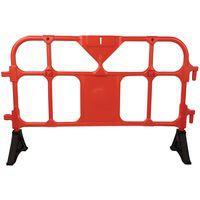 Barrière plastique avec pieds - 1500mm rouge thumbnail image 4