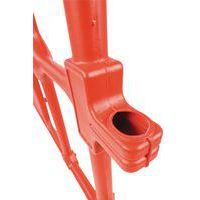 Barrière plastique avec pieds - 1500mm rouge thumbnail image 7