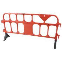Barrière plastique avec pieds - 2000mm rouge thumbnail image 3