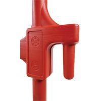 Barrière plastique avec pieds - 2000mm rouge thumbnail image 5